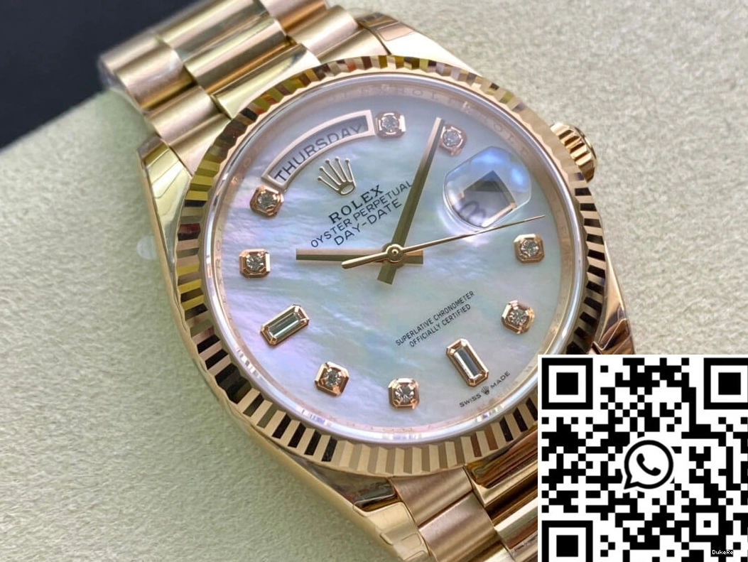 Factory Rolex Mother-Of-Pearl White Day EW M128235-0029 Dial Date 1001